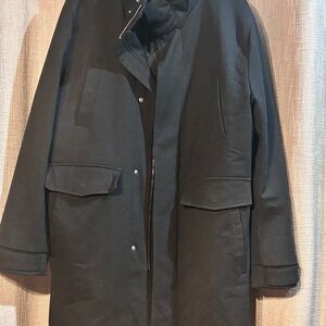 Zara Men's Dark Gray Trench Coat